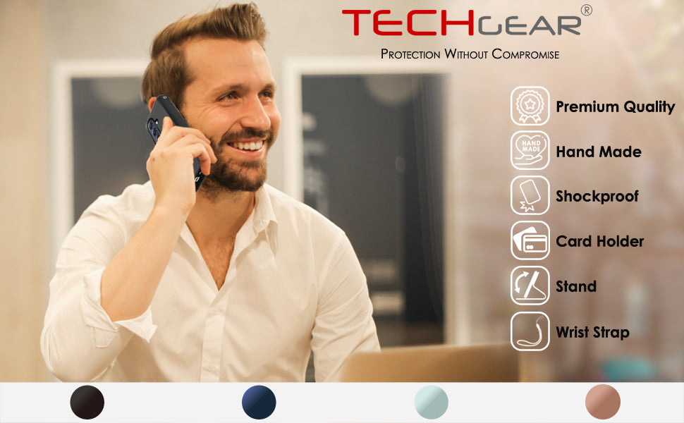 [Wallet Case] Protective Cover with Cash & RFID Blocking Card Holder, Stand and Wrist Strap For Samsung Galaxy A17 5G / A17 4G