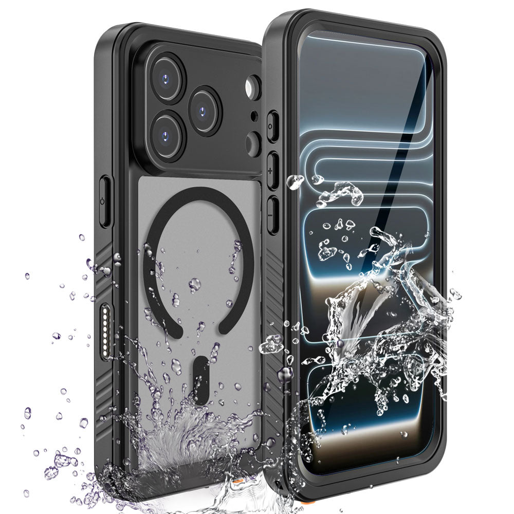 TECHGEAR Waterproof MagSafe Charging Case for iPhone 17 Pro 6.3" – IP68 Shockproof 360° Full Body Sealed Cover with Built-In Screen Protector