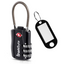 SharkByte TSA Suitcase Locks – 3-Dial Combination Cable Wire Travel Padlock for Luggage, Suitcases, Backpacks, Gym Lockers & Travel Bags (1 / 2 / 3 / 4 Pack)