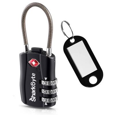 TSA Suitcase Locks 3-Dial Security Travel Combination Padlock