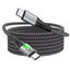 TECHGEAR 240 W USB-C to USB-C Super Fast Charging Cable with LED Light – PD 3.1 / 48 V 5 A, E-Marker, Nylon Braided – 0.3 m | 1 m | 2 m | 3 m | 2 Pack | 3 Pack