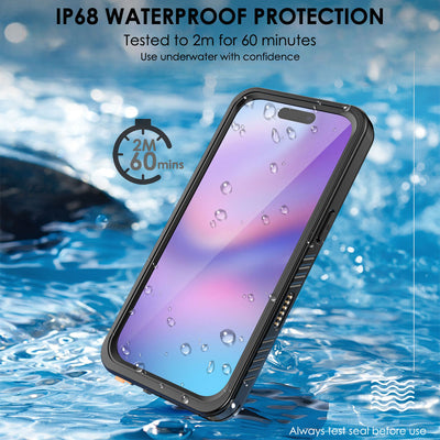 TECHGEAR Waterproof MagSafe Charging Case for iPhone 17 6.3" – IP68 Shockproof 360° Full Body Sealed Cover with Built-In Screen Protector