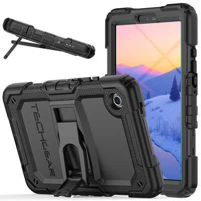 TECHGEAR ArmourSHIELD Case for Samsung Galaxy Tab A11 8.7" (SM-X130/X133/X135) – Tough Rugged Full Body Case with Screen Protector & Kickstand