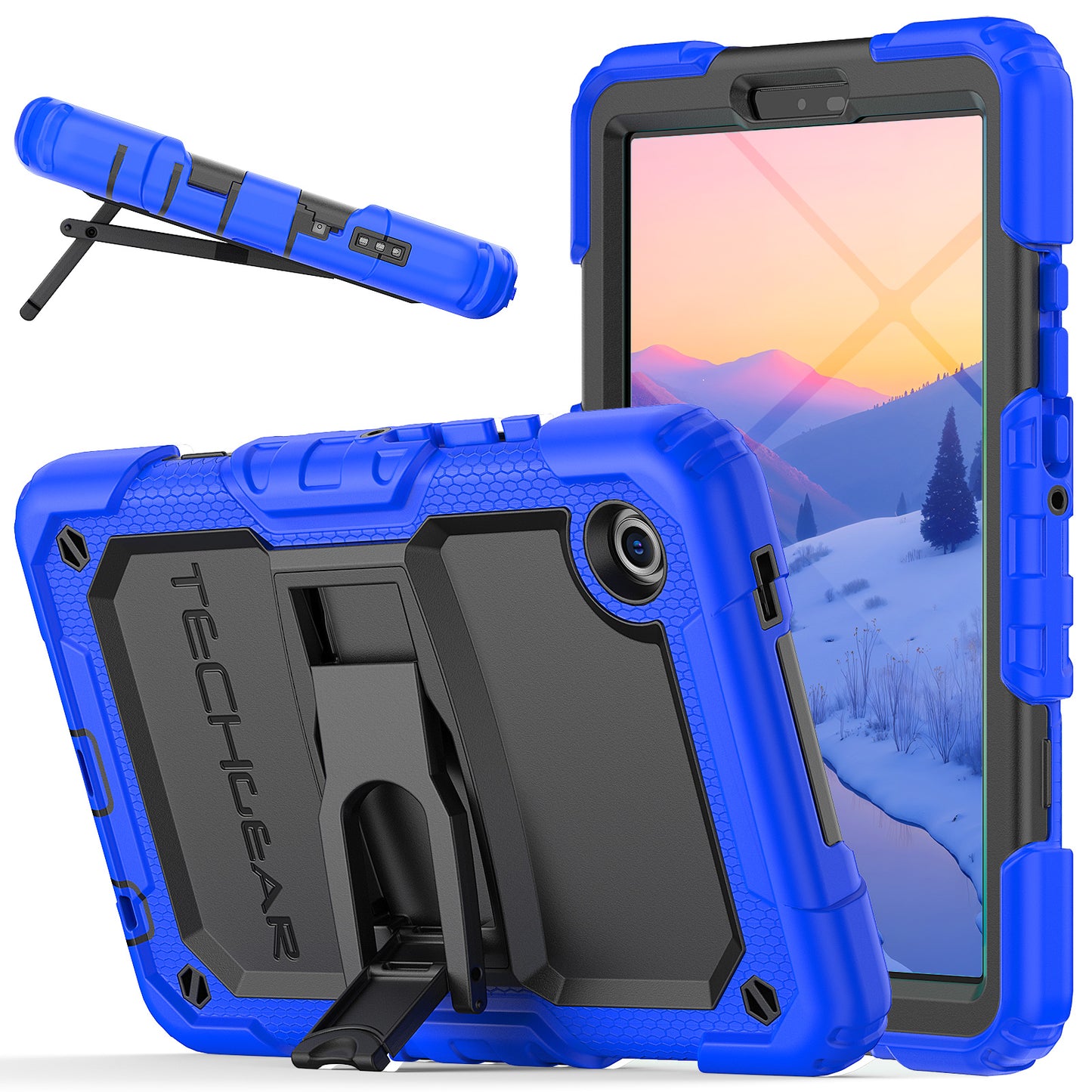 TECHGEAR ArmourSHIELD Case for Samsung Galaxy Tab A11 8.7" (SM-X130/X133/X135) – Tough Rugged Full Body Case with Screen Protector & Kickstand