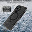 TECHGEAR Waterproof Magnetic Stand Case for iPhone 17 6.3" – IP68 Shockproof MagSafe Compatible Cover