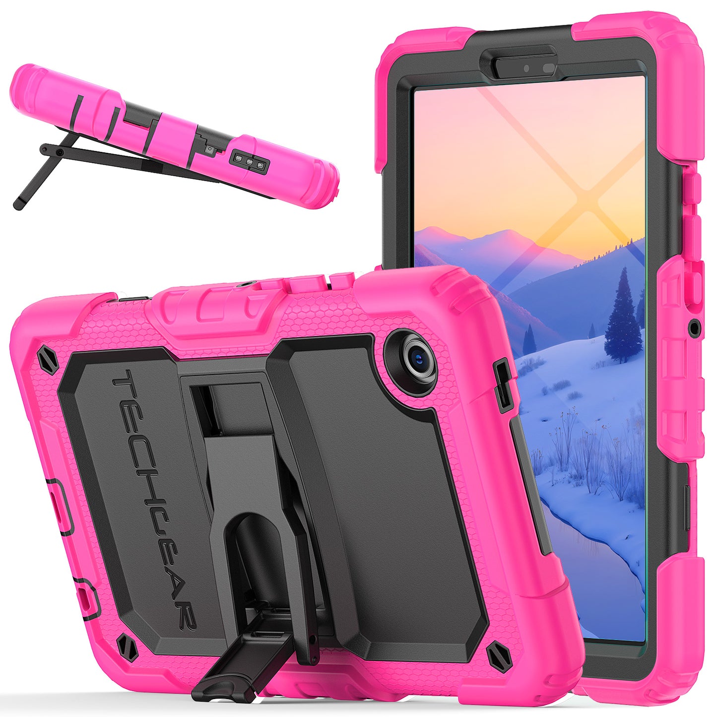 TECHGEAR ArmourSHIELD Case for Samsung Galaxy Tab A11 8.7" (SM-X130/X133/X135) – Tough Rugged Full Body Case with Screen Protector & Kickstand