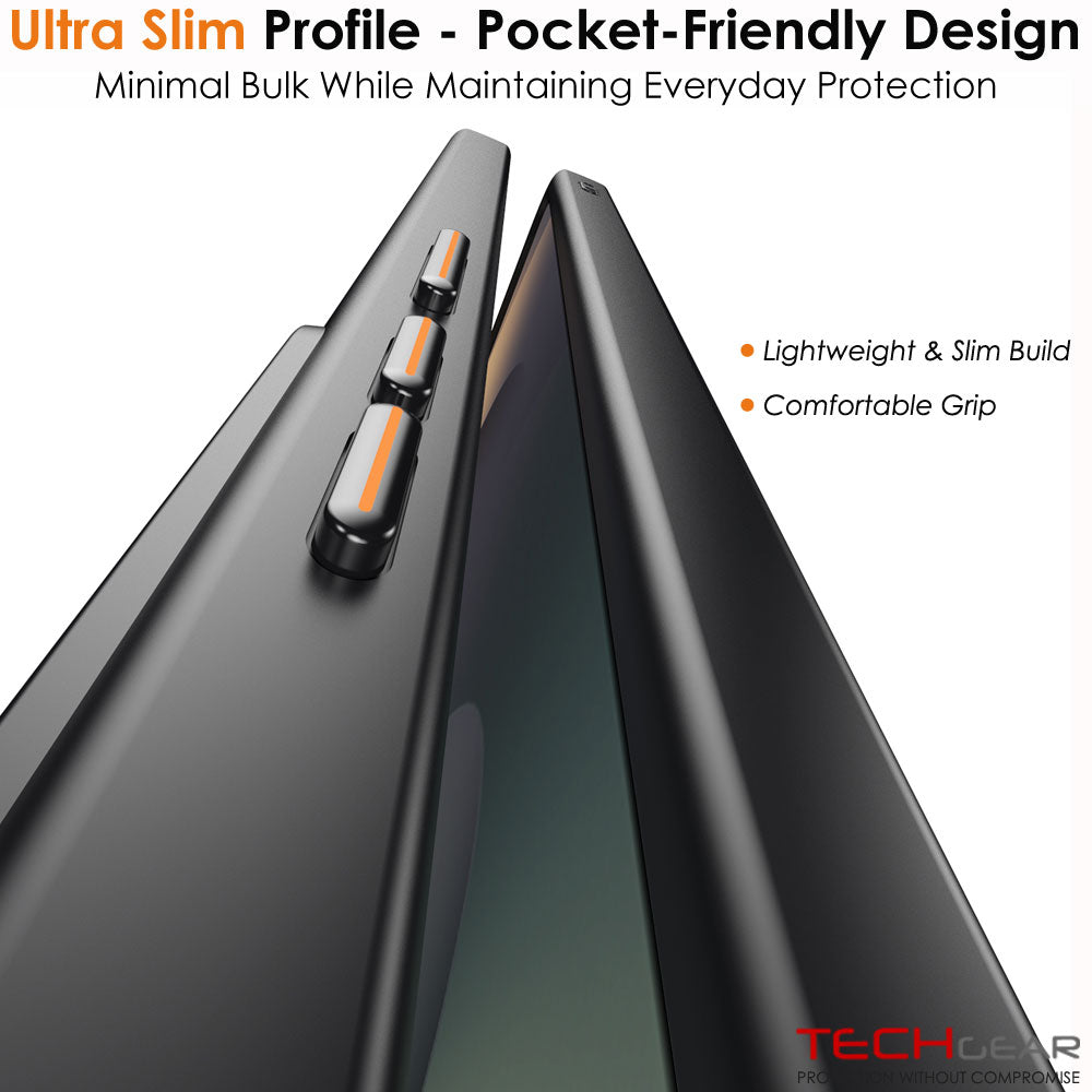 TECHGEAR Carbon Fibre Case for Samsung Galaxy S26 Ultra - Magnetic Slim Shockproof Hard Back Cover, Wireless Charging Compatible