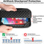 TECHGEAR AirShock Universal Tablet Sleeve | Shockproof Protective Sleeve Case for 7-13 Inch Tablets | Water-Resistant Oxford Fabric with Front Storage Pocket