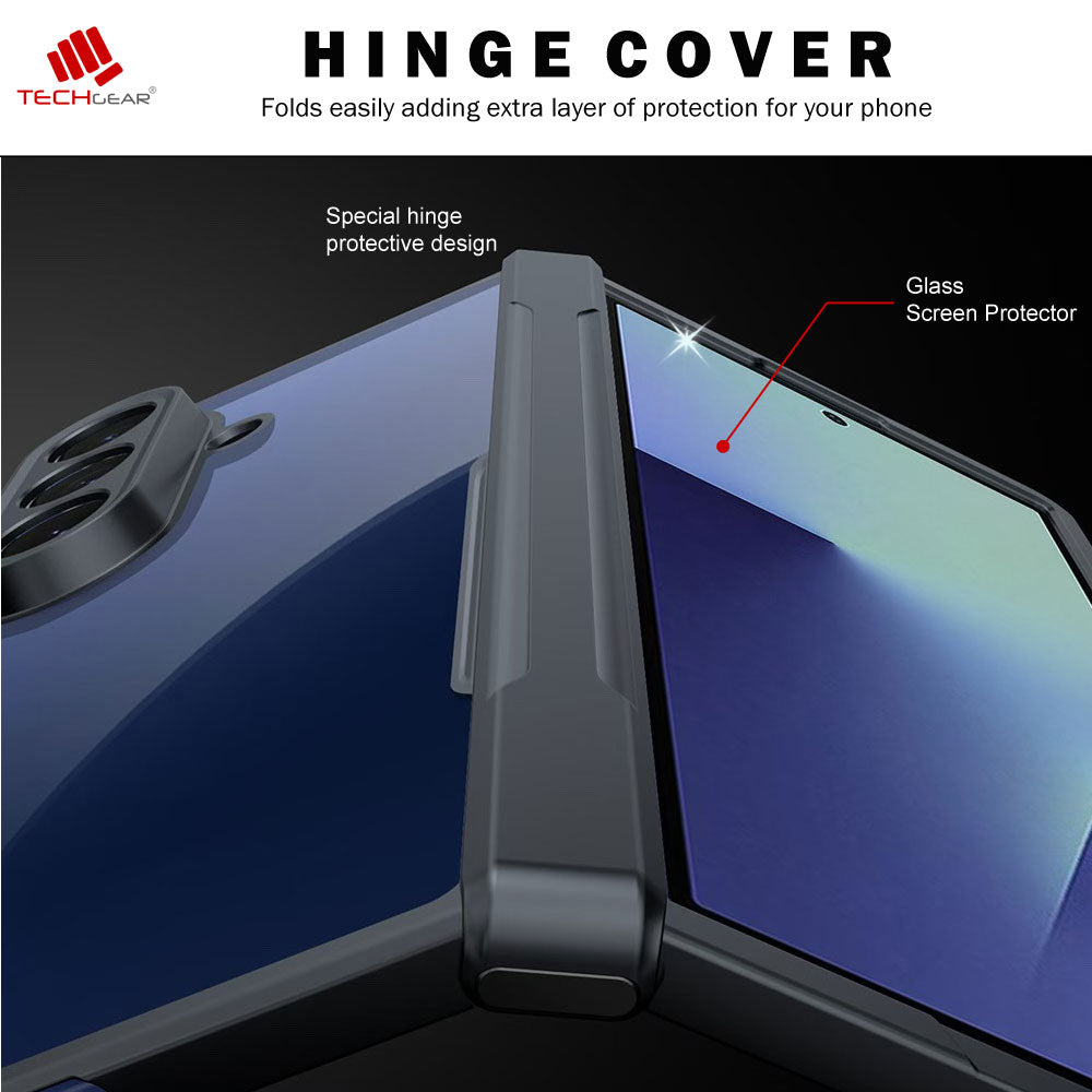 [Fusion Armour] Samsung Galaxy Z Fold 7 Premium Fusion Tough Rugged Screen Protector & Hinge Case