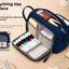 SharkByte Large Pencil Case Organiser - Big Capacity Stationery Storage Pouch with Compartments for School, College, Study, Office, Travel & Everyday Organisation