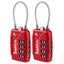 TSA Suitcase Locks 4-Dial Security Travel Combination Padlock