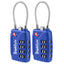 TSA Suitcase Locks 4-Dial Security Travel Combination Padlock