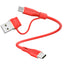 TECHGEAR 2-in-1 100 W USB-A/C to USB-C Soft Silicone Fast Charging Cable – Tangle-Free, PD 3.0/QC 4.0, E-Marker – Black | Red | White – 30 cm | 1 m | 2 m | 3 m | 2 Pack | 3 Pack
