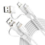 TECHGEAR 2-in-1 100 W USB-A/C to USB-C Soft Silicone Fast Charging Cable – Tangle-Free, PD 3.0/QC 4.0, E-Marker – Black | Red | White – 30 cm | 1 m | 2 m | 3 m | 2 Pack | 3 Pack