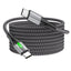 TECHGEAR 240 W USB-C to USB-C Super Fast Charging Cable with LED Light – PD 3.1 / 48 V 5 A, E-Marker, Nylon Braided – 0.3 m | 1 m | 2 m | 3 m | 2 Pack | 3 Pack