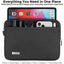 TECHGEAR AirShock Universal Tablet Sleeve | Shockproof Protective Sleeve Case for 7-13 Inch Tablets | Water-Resistant Oxford Fabric with Front Storage Pocket