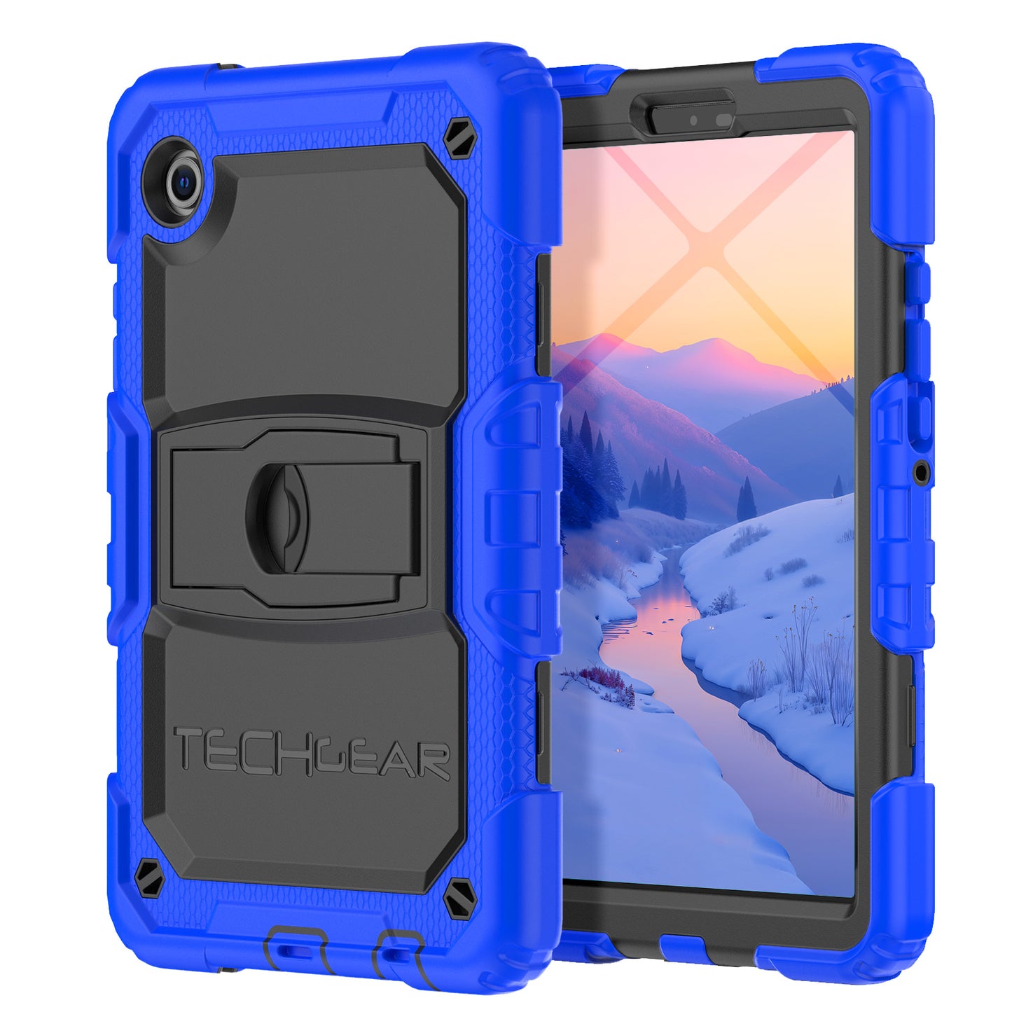 TECHGEAR ArmourSHIELD Case for Samsung Galaxy Tab A11 8.7" (SM-X130/X133/X135) – Tough Rugged Full Body Case with Screen Protector & Kickstand