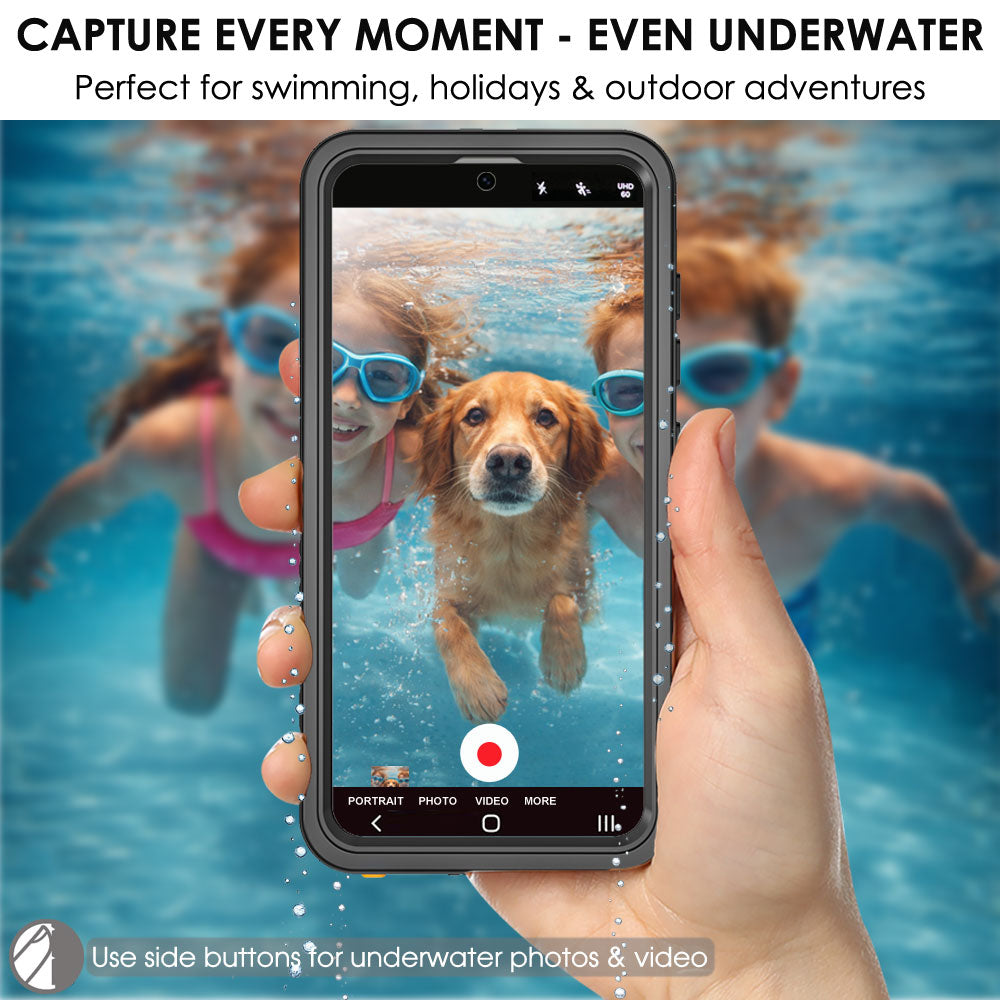 TECHGEAR Waterproof Magnetic Case for Samsung Galaxy S26 Plus (S26+) – IP68 Shockproof 360° Full Body Sealed Cover with Built-In Screen Protector