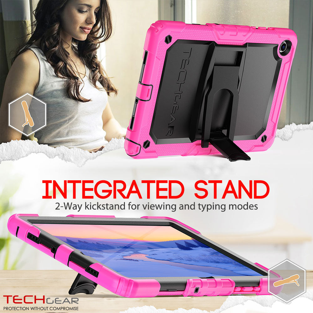TECHGEAR ArmourSHIELD Case for Samsung Galaxy Tab A11+ (A11 Plus) 11" (SM-X230/X236) – Tough Rugged Full Body Case with Screen Protector & Kickstand