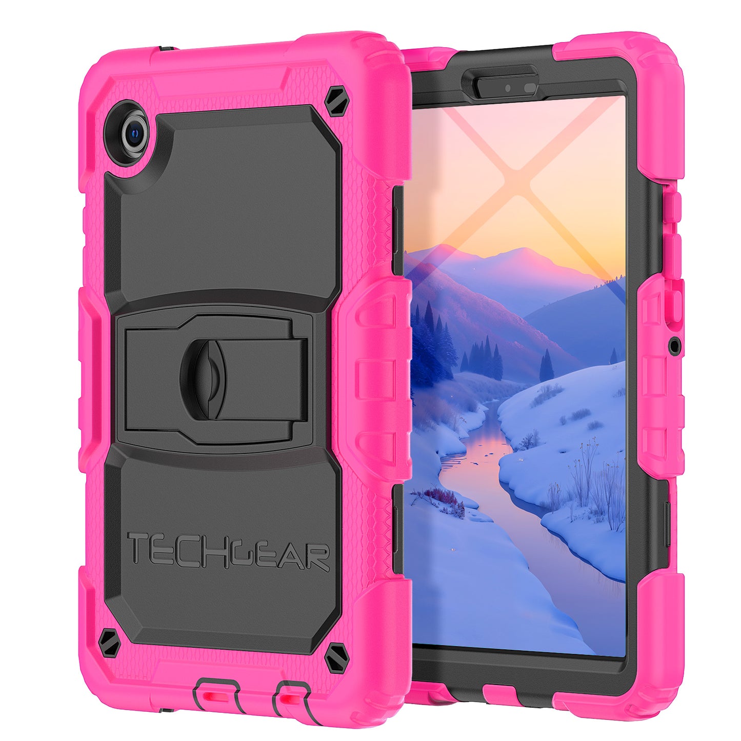 TECHGEAR ArmourSHIELD Case for Samsung Galaxy Tab A11 8.7" (SM-X130/X133/X135) – Tough Rugged Full Body Case with Screen Protector & Kickstand