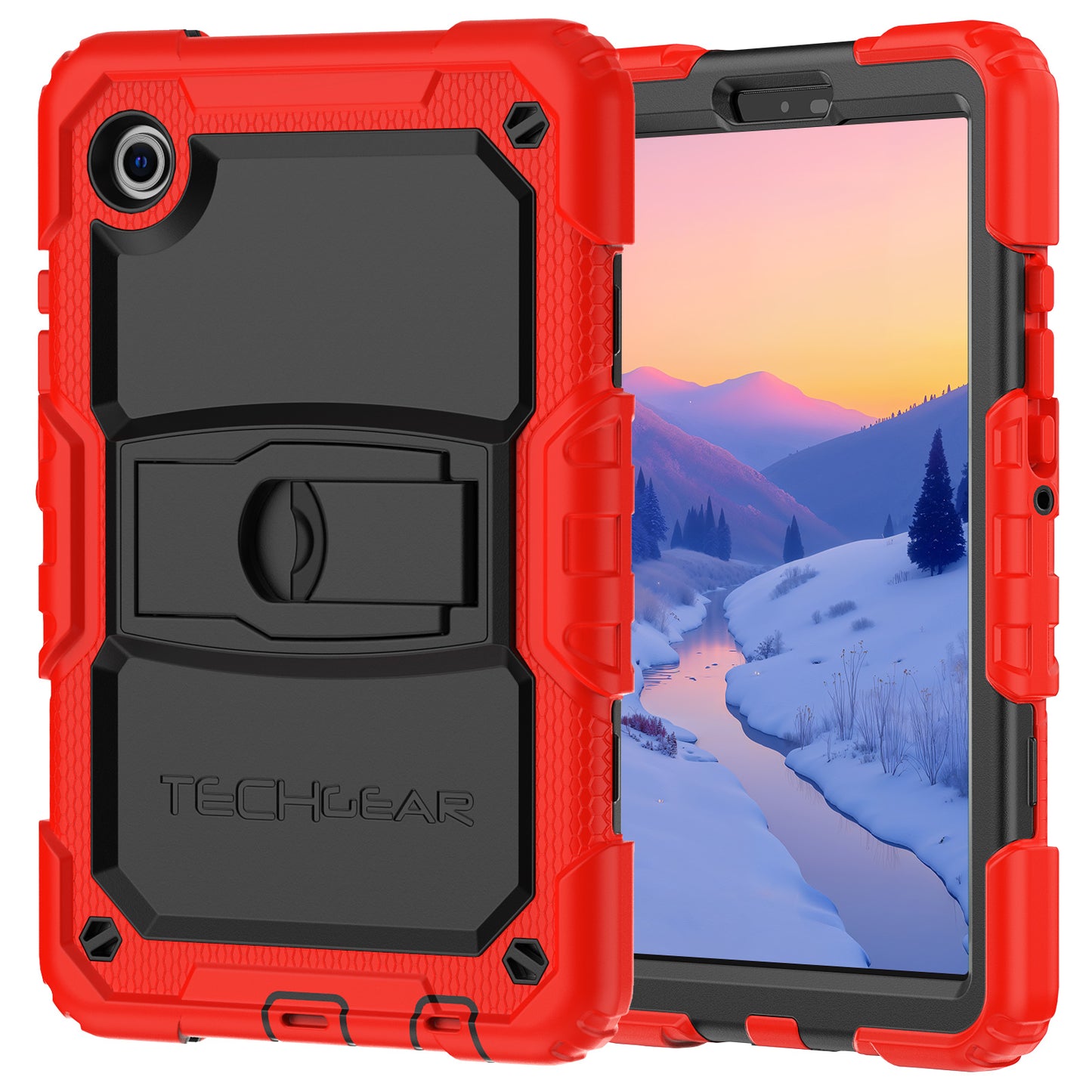 TECHGEAR ArmourSHIELD Case for Samsung Galaxy Tab A11 8.7" (SM-X130/X133/X135) – Tough Rugged Full Body Case with Screen Protector & Kickstand