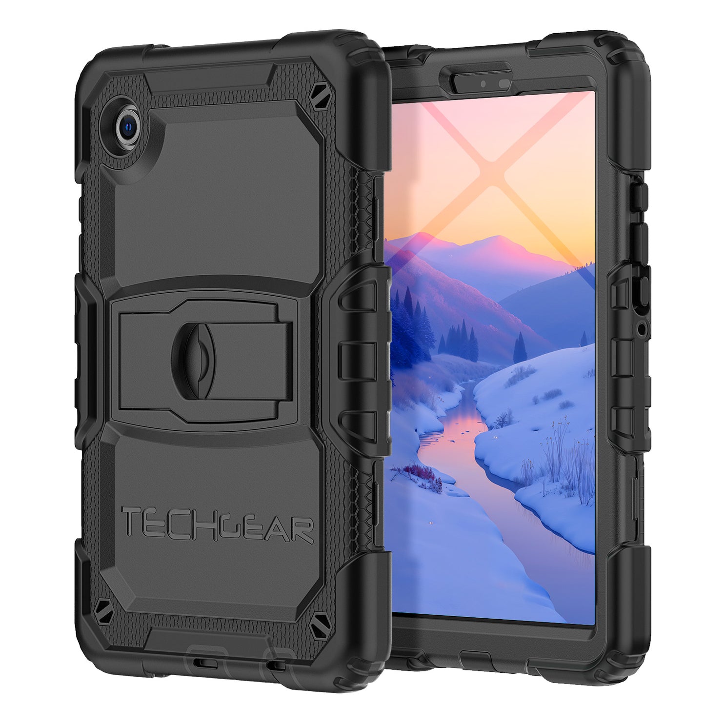 TECHGEAR ArmourSHIELD Case for Samsung Galaxy Tab A11 8.7" (SM-X130/X133/X135) – Tough Rugged Full Body Case with Screen Protector & Kickstand