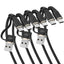 TECHGEAR 2-in-1 100 W USB-A/C to USB-C Soft Silicone Fast Charging Cable – Tangle-Free, PD 3.0/QC 4.0, E-Marker – Black | Red | White – 30 cm | 1 m | 2 m | 3 m | 2 Pack | 3 Pack
