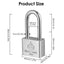 Sharkbyte [Never Rust] Long Shackle Heavy Duty Waterproof Outdoor Padlock with 4 Keys [40mm / 50mm] 100% Stainless Steel Hardened Body & Mechanism, Weatherproof Lock, Anti-Corrosion for Locker, Shed, Garage, Gym etc
