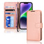 [Wallet Case] Protective Cover with Cash & Card Holder, Stand and Wrist Strap For Apple iPhone 15
