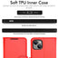 [Wallet Case] Protective Cover with Cash & Card Holder, Stand and Wrist Strap For Apple iPhone 15 Plus