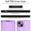 [Wallet Case] Protective Cover with Cash & Card Holder, Stand and Wrist Strap For Apple iPhone 15