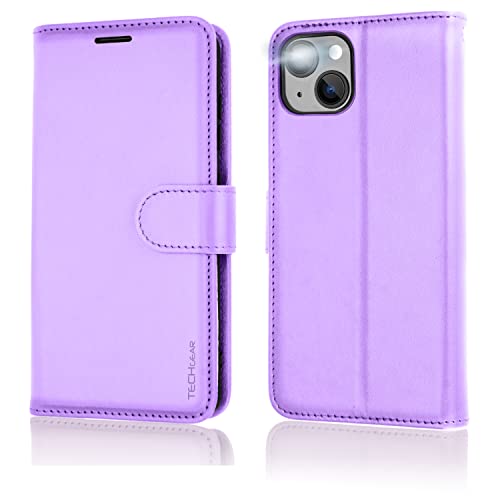 [Wallet Case] Protective Cover with Cash & Card Holder, Stand and Wrist Strap For Apple iPhone 15