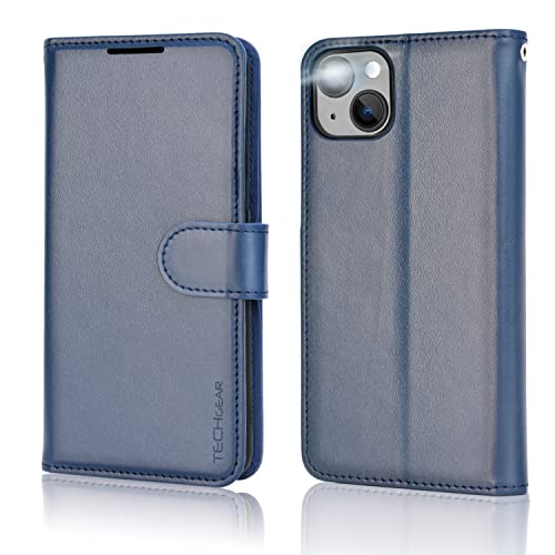 [Wallet Case] Protective Cover with Cash & Card Holder, Stand and Wrist Strap For Apple iPhone 15 Plus