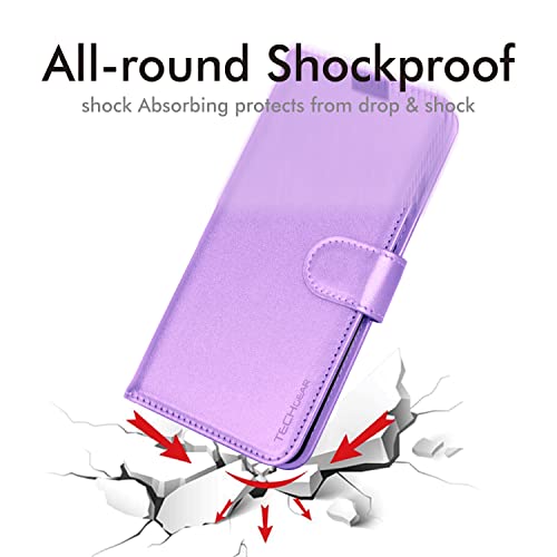 [Wallet Case] Protective Cover with Cash & Card Holder, Stand and Wrist Strap For Apple iPhone 15