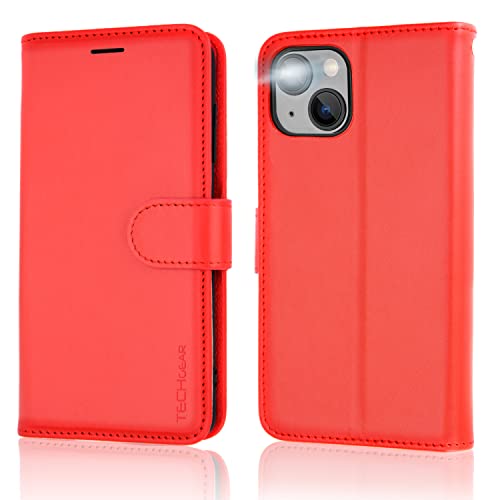 [Wallet Case] Protective Cover with Cash & Card Holder, Stand and Wrist Strap For Apple iPhone 15 Plus