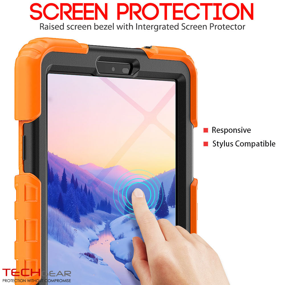 TECHGEAR ArmourSHIELD Case for Samsung Galaxy Tab A11 8.7" (SM-X130/X133/X135) – Tough Rugged Full Body Case with Screen Protector & Kickstand