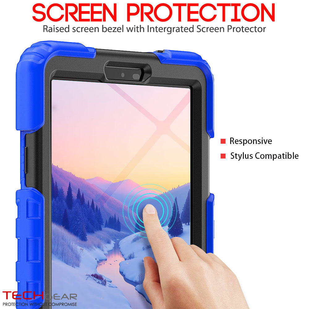 TECHGEAR ArmourSHIELD Case for Samsung Galaxy Tab A11 8.7" (SM-X130/X133/X135) – Tough Rugged Full Body Case with Screen Protector & Kickstand