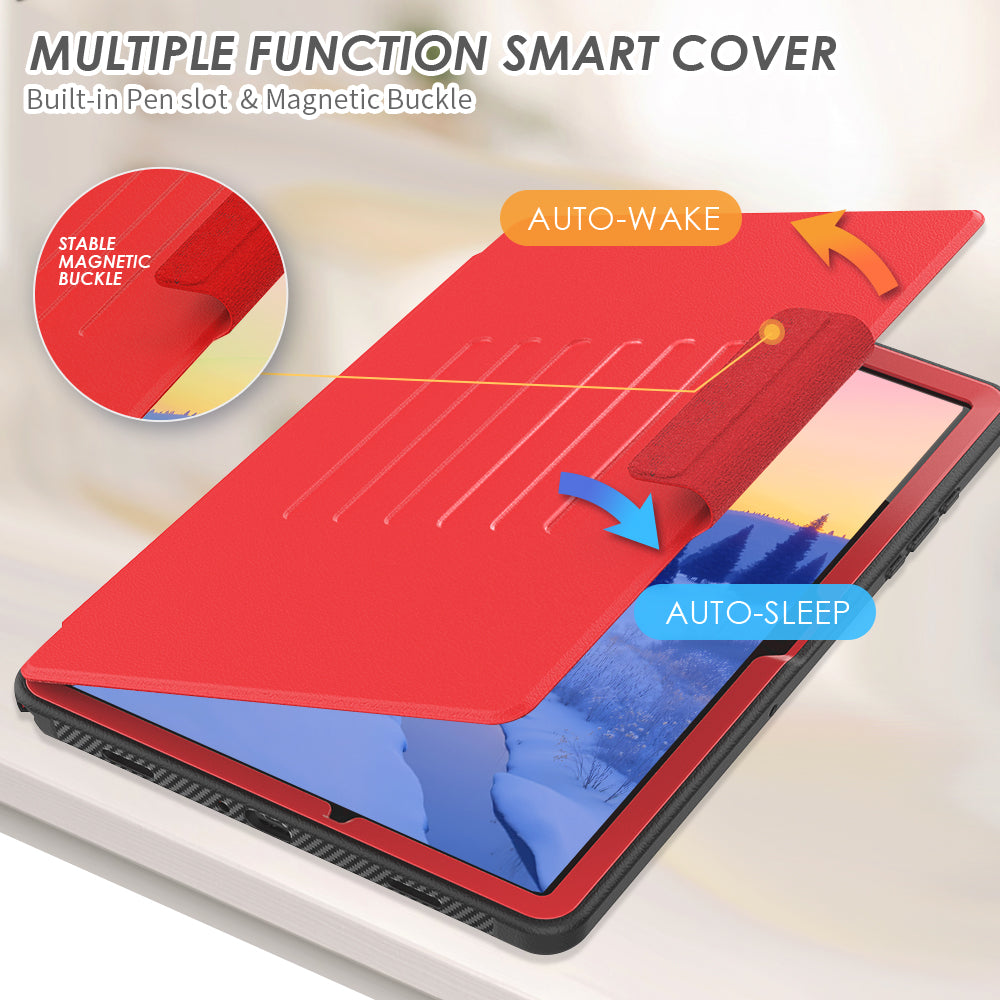 TECHGEAR Enduro Case for Samsung Galaxy Tab A11+ / A11 Plus 11"(SM-X230/X236) – Rugged Magnetic Smart Case with Stand, Card Slot & Trolley Compatible [Auto Sleep/Wake]