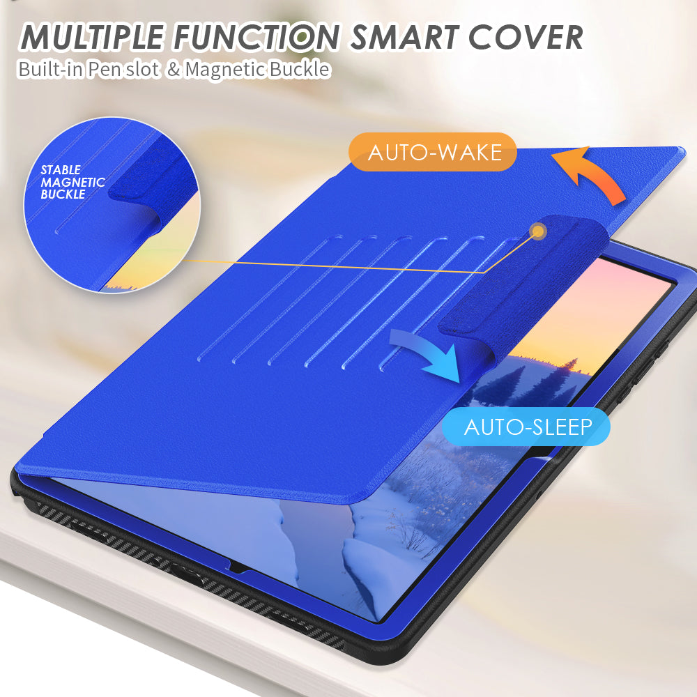 TECHGEAR Enduro Case for Samsung Galaxy Tab A11+ / A11 Plus 11"(SM-X230/X236) – Rugged Magnetic Smart Case with Stand, Card Slot & Trolley Compatible [Auto Sleep/Wake]