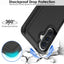 TECHGEAR Tough Rugged Case for Samsung Galaxy A37 5G / A36 5G / A56 5G – Heavy Duty Shockproof Work Phone Case with Dual Layer Protection, Non-Slip Grip & Raised Screen Protection (Black)