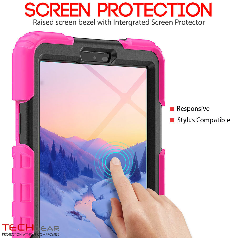 TECHGEAR ArmourSHIELD Case for Samsung Galaxy Tab A11 8.7" (SM-X130/X133/X135) – Tough Rugged Full Body Case with Screen Protector & Kickstand