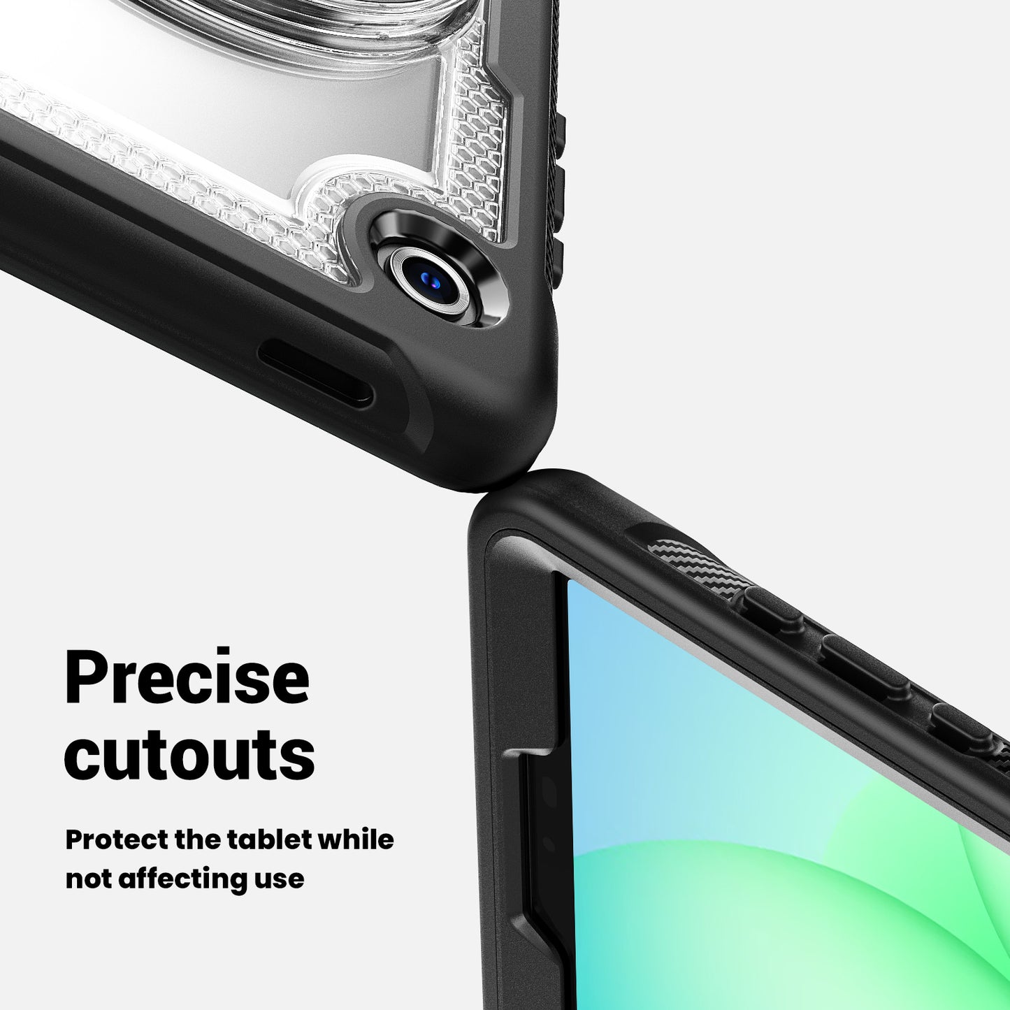 TECHGEAR JOLT Case for Samsung Galaxy Tab A11 8.7" (SM-X130 / SM-X135) – Slim Rugged Case with 360° Stand, Hand Strap & Shoulder Strap