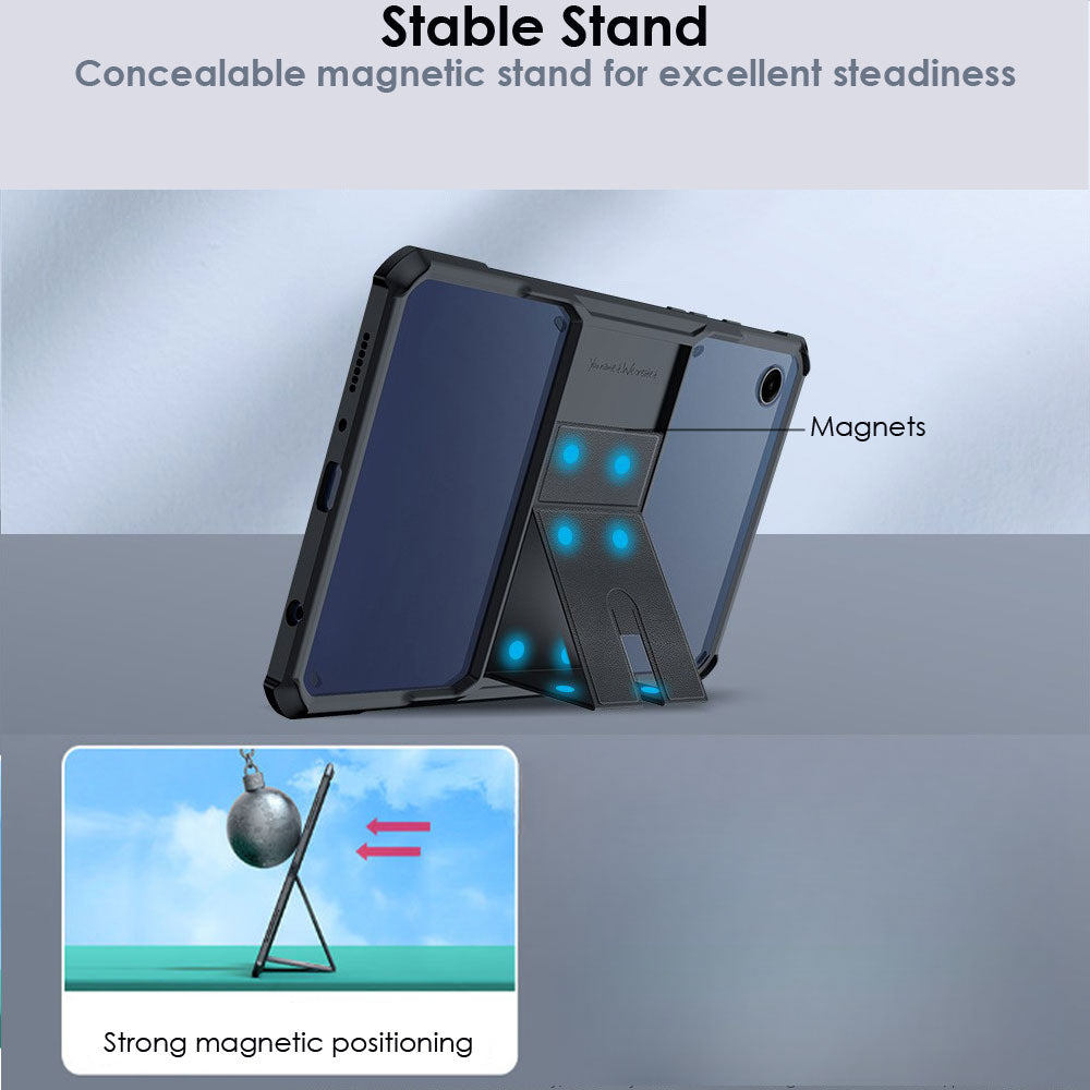 [Fusion Armour] Premium Slim Hybrid Tough Rugged Protective Bumper Case With Stand for Samsung Galaxy Tab A11 8.7" 2025 (SM-X130 / SM-X135)