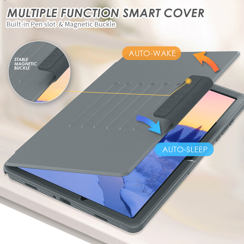 TECHGEAR Enduro Case for Samsung Galaxy Tab A11+ / A11 Plus 11"(SM-X230/X236) – Rugged Magnetic Smart Case with Stand, Card Slot & Trolley Compatible [Auto Sleep/Wake]