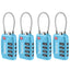 TSA Suitcase Locks 4-Dial Security Travel Combination Padlock