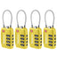 TSA Suitcase Locks 4-Dial Security Travel Combination Padlock