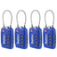 TSA Suitcase Locks 4-Dial Security Travel Combination Padlock