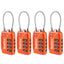 TSA Suitcase Locks 4-Dial Security Travel Combination Padlock