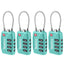 TSA Suitcase Locks 4-Dial Security Travel Combination Padlock