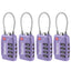 TSA Suitcase Locks 4-Dial Security Travel Combination Padlock
